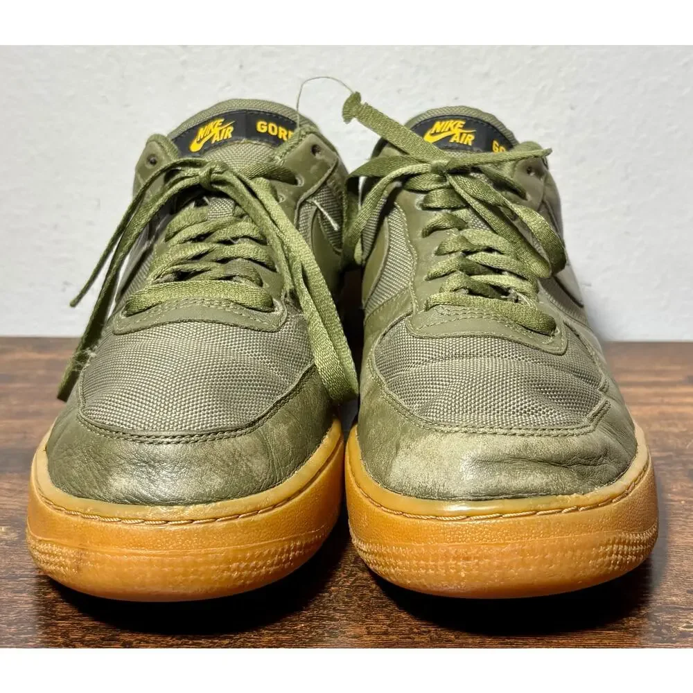Nike Air Force 1 Gore-tex Medium Olive Sequoia Gold CK2630 200 Size 11